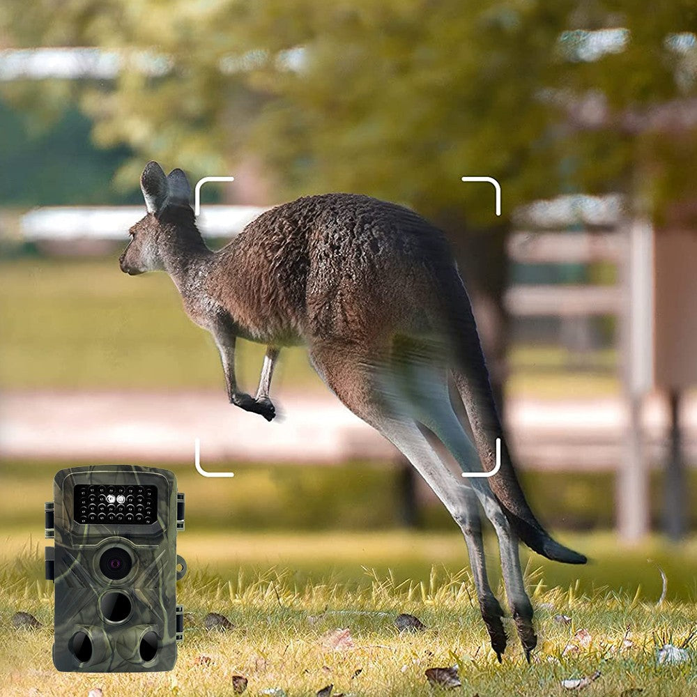 1080P HD Trail Camera Hunting Camera Wildlife Monitoring Camera IR Night Vision Yard Surveillance Camera