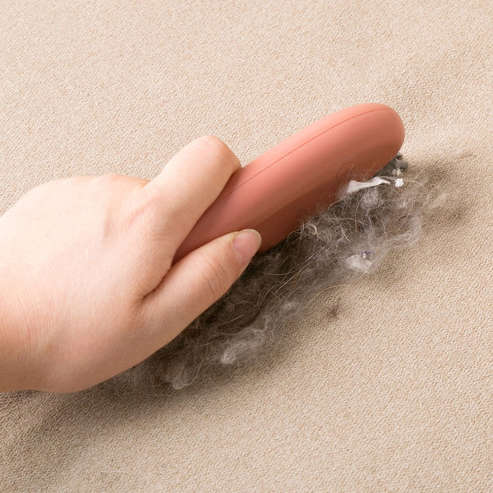 1 X Reusable Pet Hair Remover Brush Pet Fuzz Fur Removal Tool for Couch Carpet Bedding Red