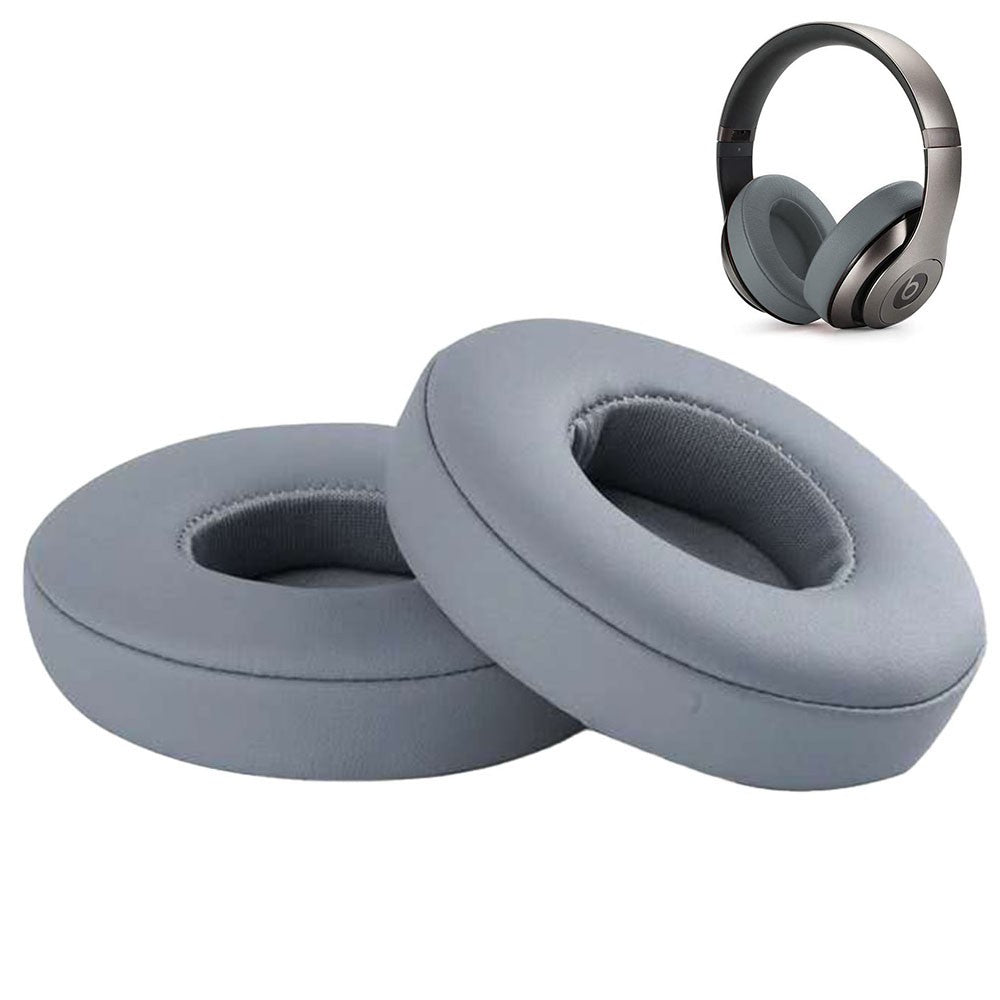 Pair of Replacement Ear Pads Earpads Cushion Cover for Beats Solo 2 Solo 3 Wireless On-Ear Headphone Grey