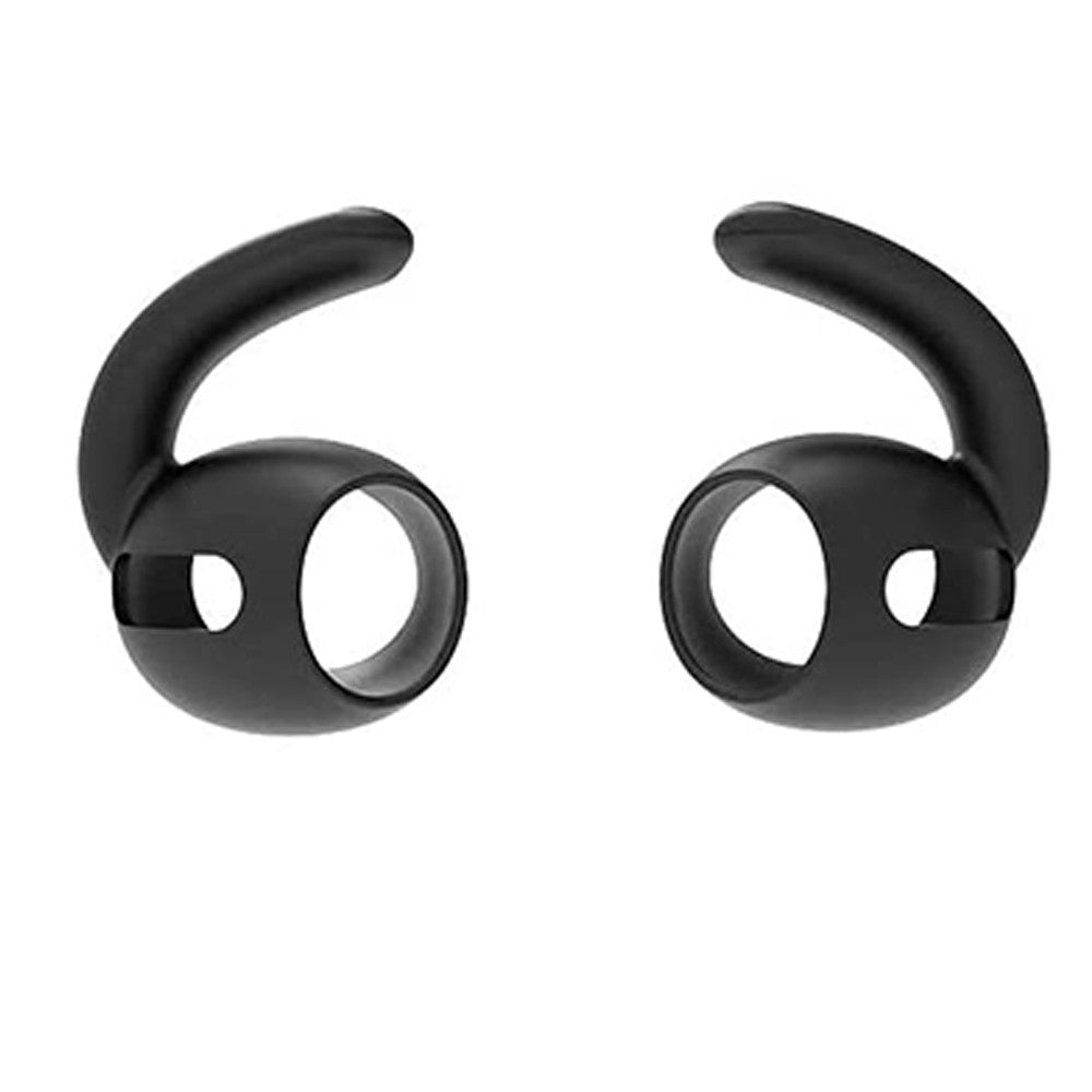 3 Pairs of for AirPods Pro Ear Hooks Covers Earbuds Anti Slip Covers Silicone Earphones Earhooks Black