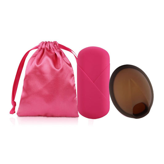 45ml Women Leak Proof Menstrual Cup Reusable Silicone Period Disc for Feminine Hygiene Brown