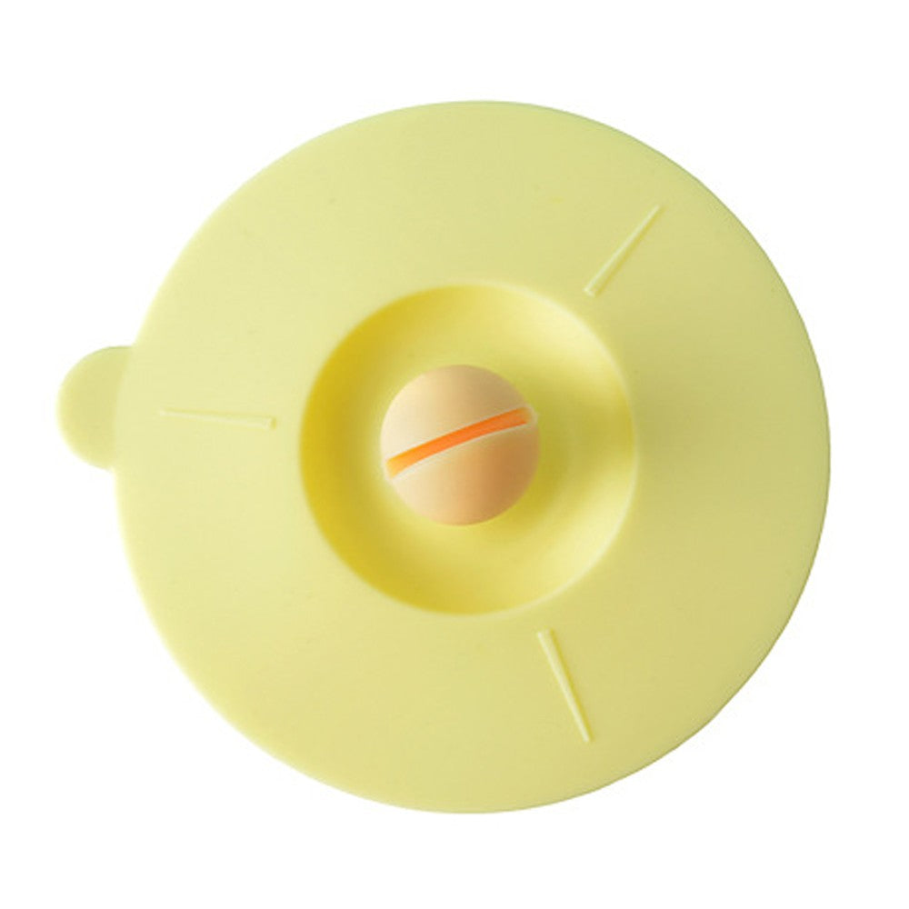 4Pcs Anti Dust Silicone Cup Lid Multicolor Mug Cup Covers with Spoon Holder