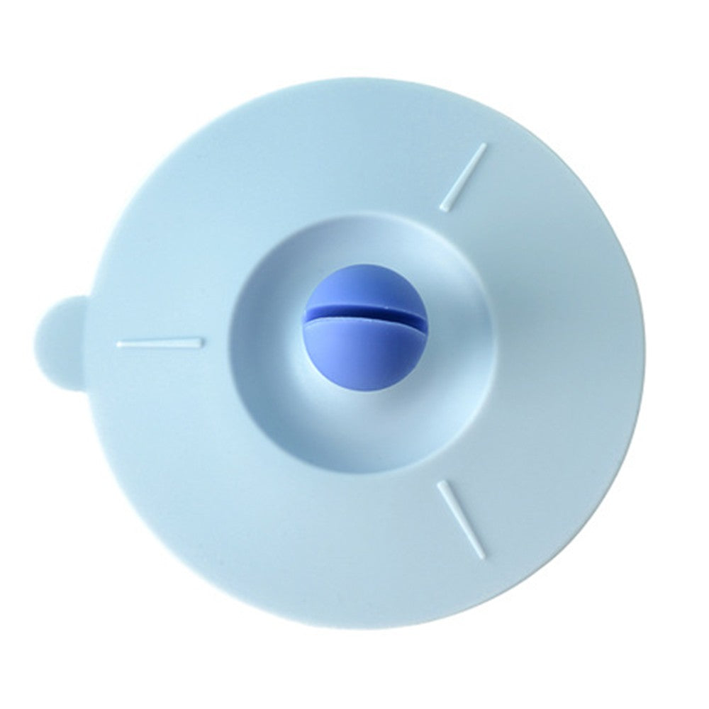 4Pcs Anti Dust Silicone Cup Lid Multicolor Mug Cup Covers with Spoon Holder