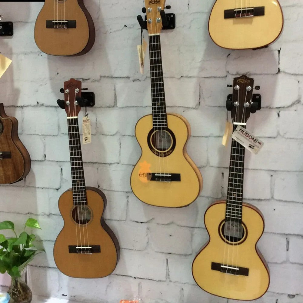 2Pcs Rectangle Guitar Wall Mount Hanger Guitar Hook Holder Display Bracket with Screws