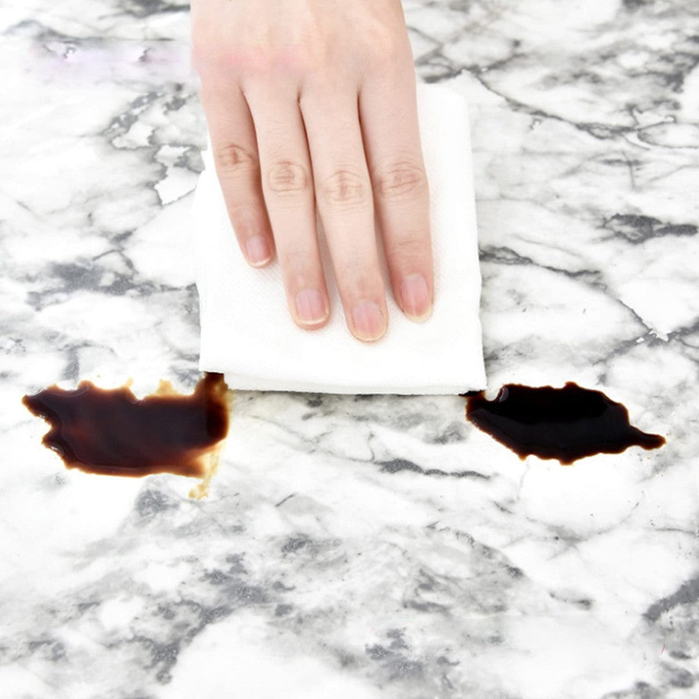 122cm Water-resistant Round PVC Table Cloth Oilproof Tablecloth White