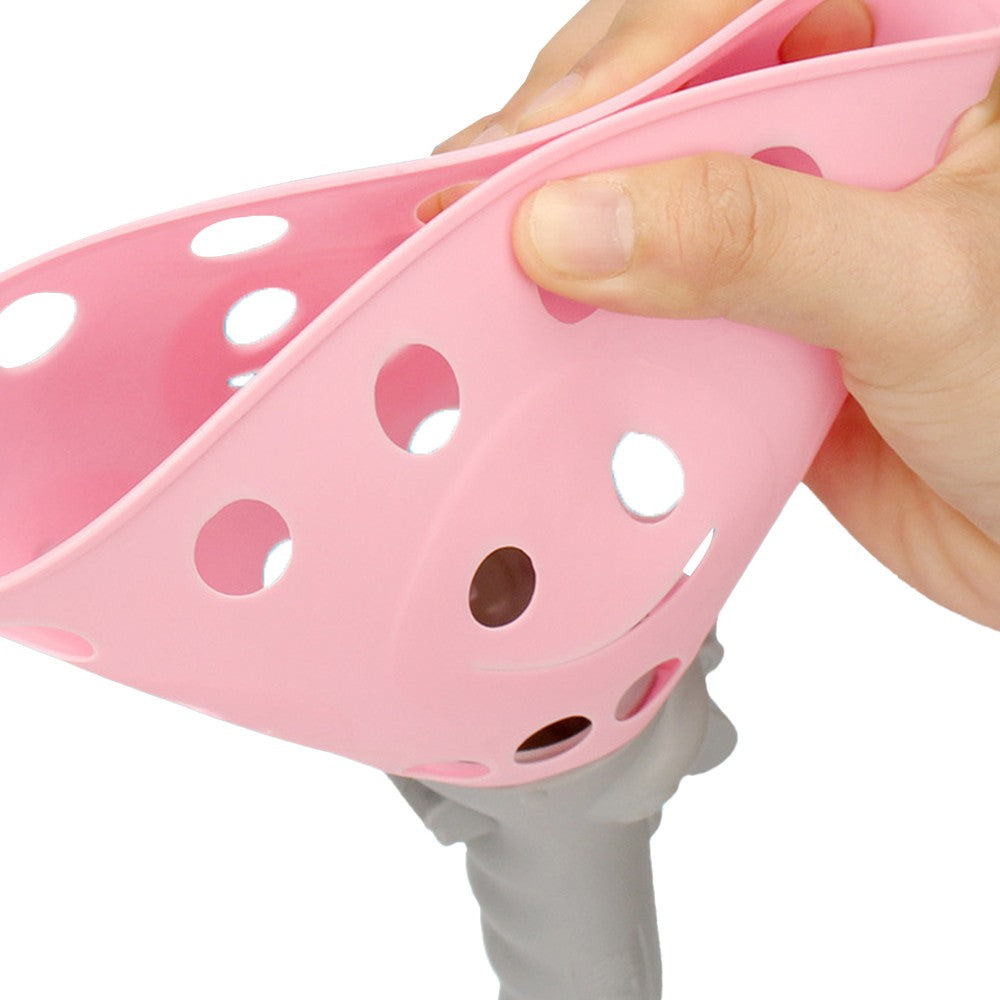 Kids Catch Ball Game with 2 Catch Launcher Baskets and 4 Balls Pink