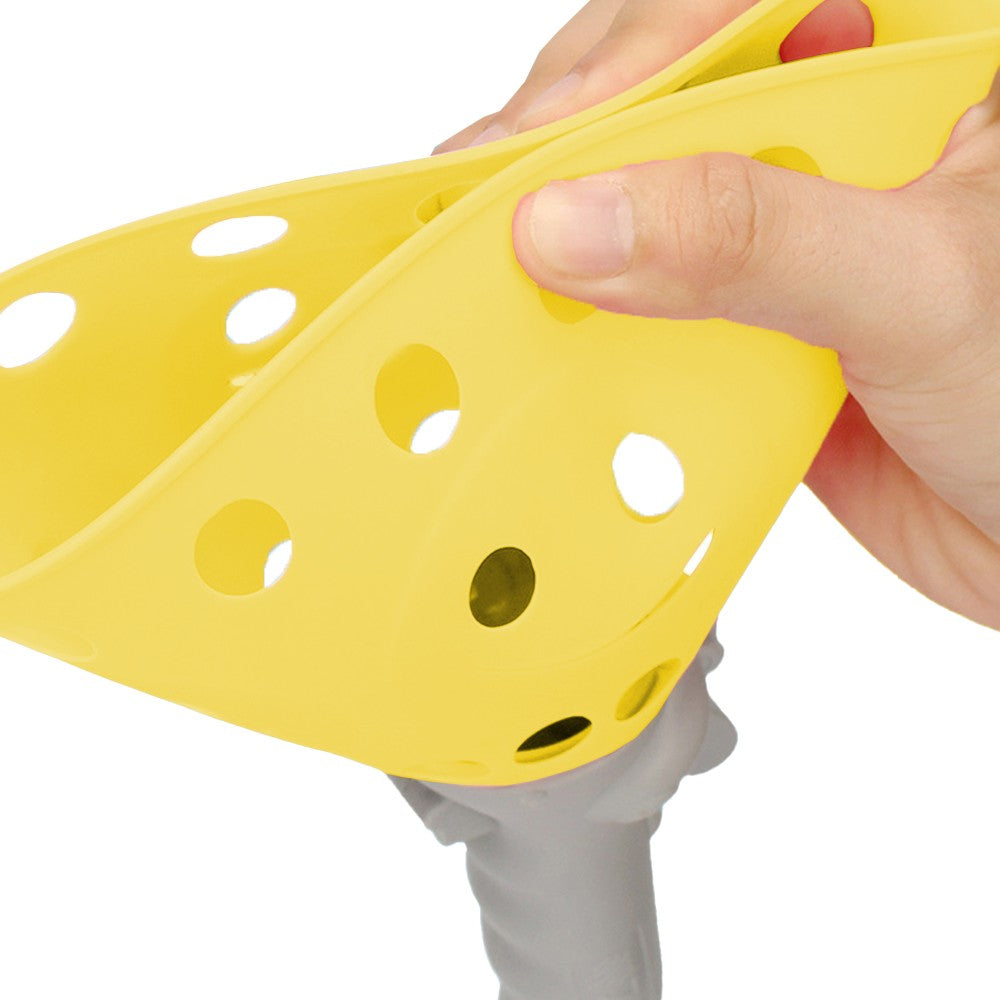 Kids Catch Ball Game with 2 Catch Launcher Baskets and 4 Balls Yellow