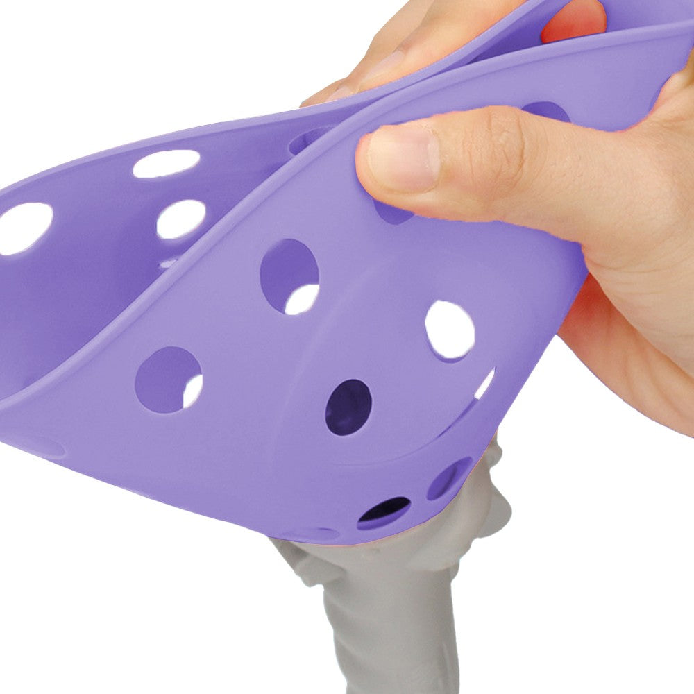 Kids Catch Ball Game with 2 Catch Launcher Baskets and 4 Balls Purple