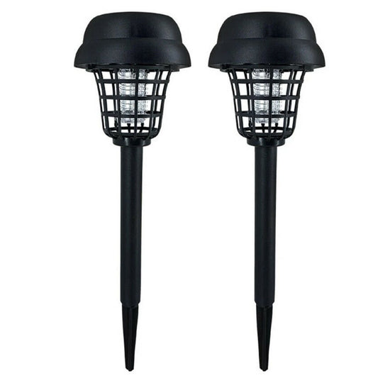 2 X Solar LED Light and UV Mosquito Killer Lamp Mosquito Repeller Zapper Lamp
