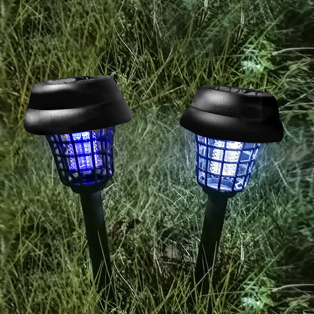 2 X Solar LED Light and UV Mosquito Killer Lamp Mosquito Repeller Zapper Lamp