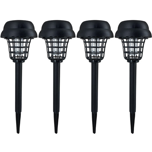 4 X Solar LED Light and UV Mosquito Killer Lamp Mosquito Repeller Zapper Lamp