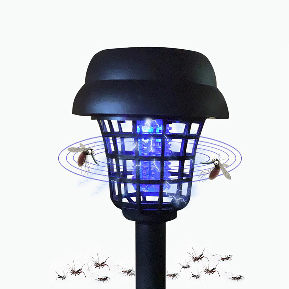 2 X Solar LED Light and UV Mosquito Killer Lamp Mosquito Repeller Zapper Lamp