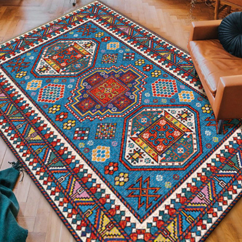 100x150cm Retro Boho Printed Floor Carpets Style 1