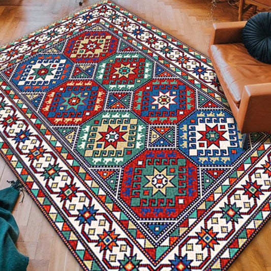 100x120cm Retro Boho Printed Floor Carpets Style 3