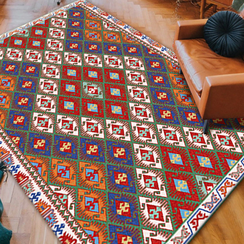 100x120cm Retro Boho Printed Floor Carpets Style 4