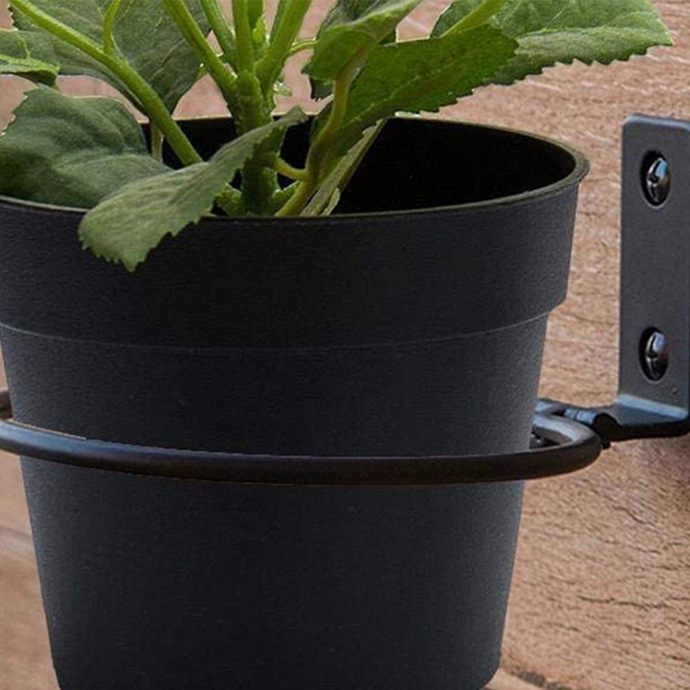 2 X 20cm Wall Mounted Plant Pot Loop Hanging Flower Pot Holder Plant Rack