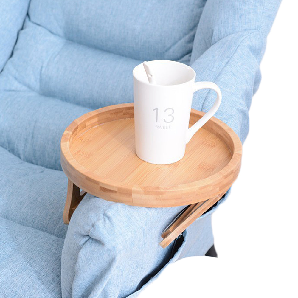 2Pcs Wooden Sofa Armrest Tray Table Sofa Arm Clip Table