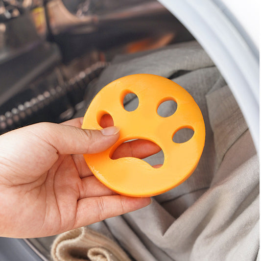 4Pcs Reusable Pet Hair Removers for Laundry Orange