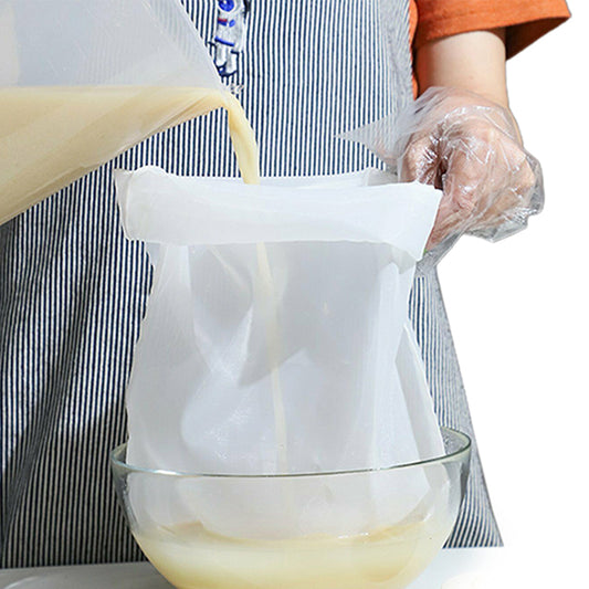 5X Reusable Mesh Food Strainer Filter Bags Kitchen Milk Cold Brew Coffee Filter