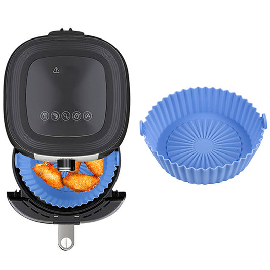 3X Reusable Air Fryer Silicone Pot Replacement Air Fryer Blue