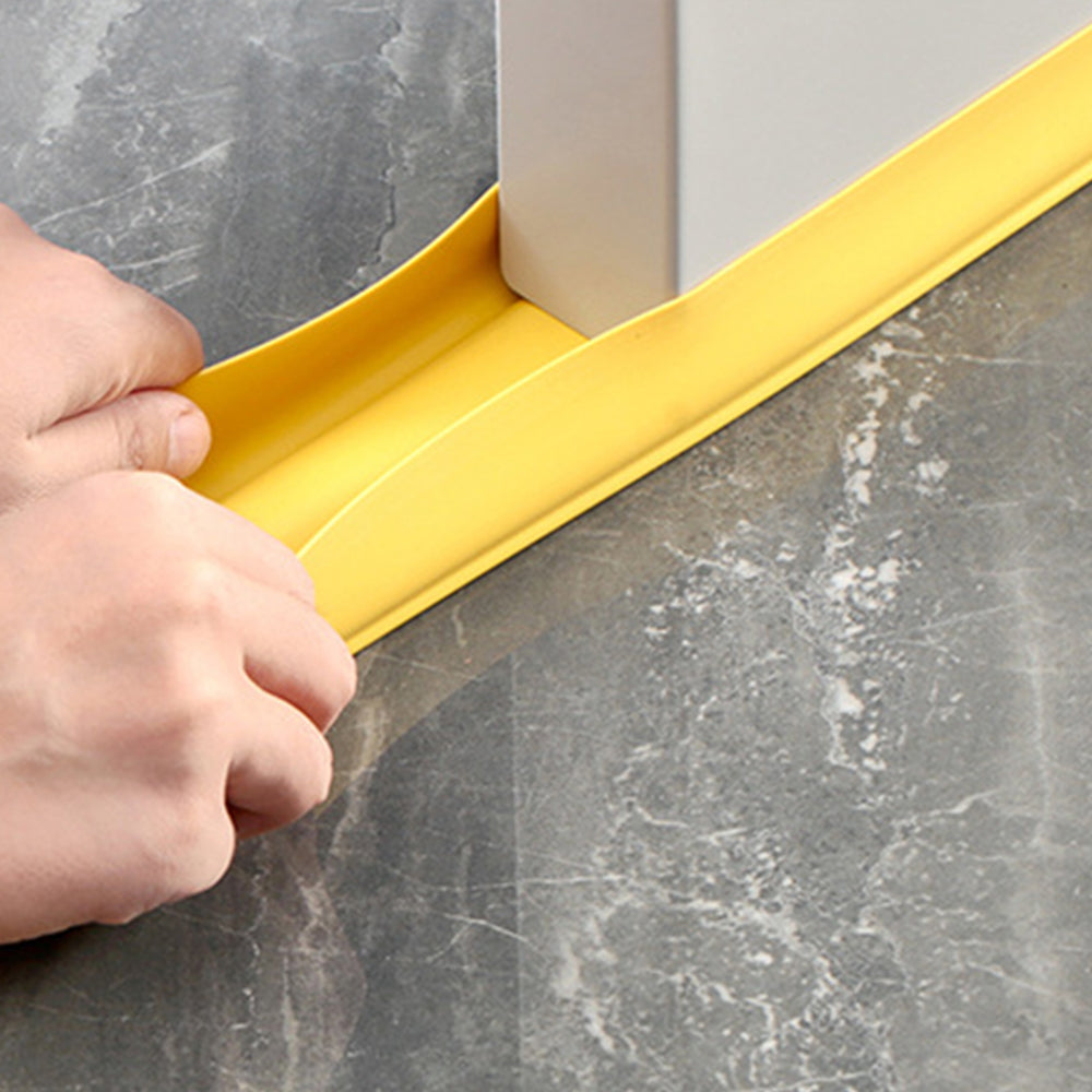 2X Door Sealing Strip Door Draft Stopper Under Door Gap Seal Strip Yellow