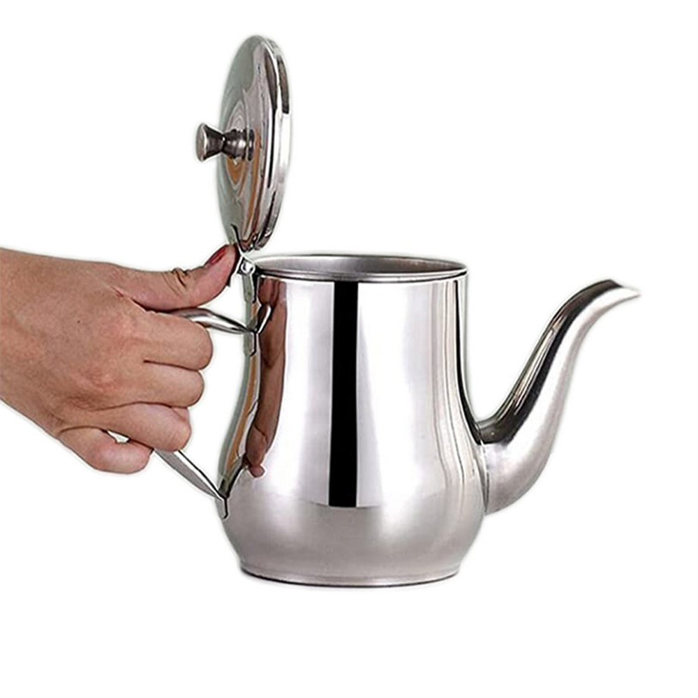 24oz Kitchen Stainless Steel Heat Resistant Oil Filter Pot Oil Dispenser