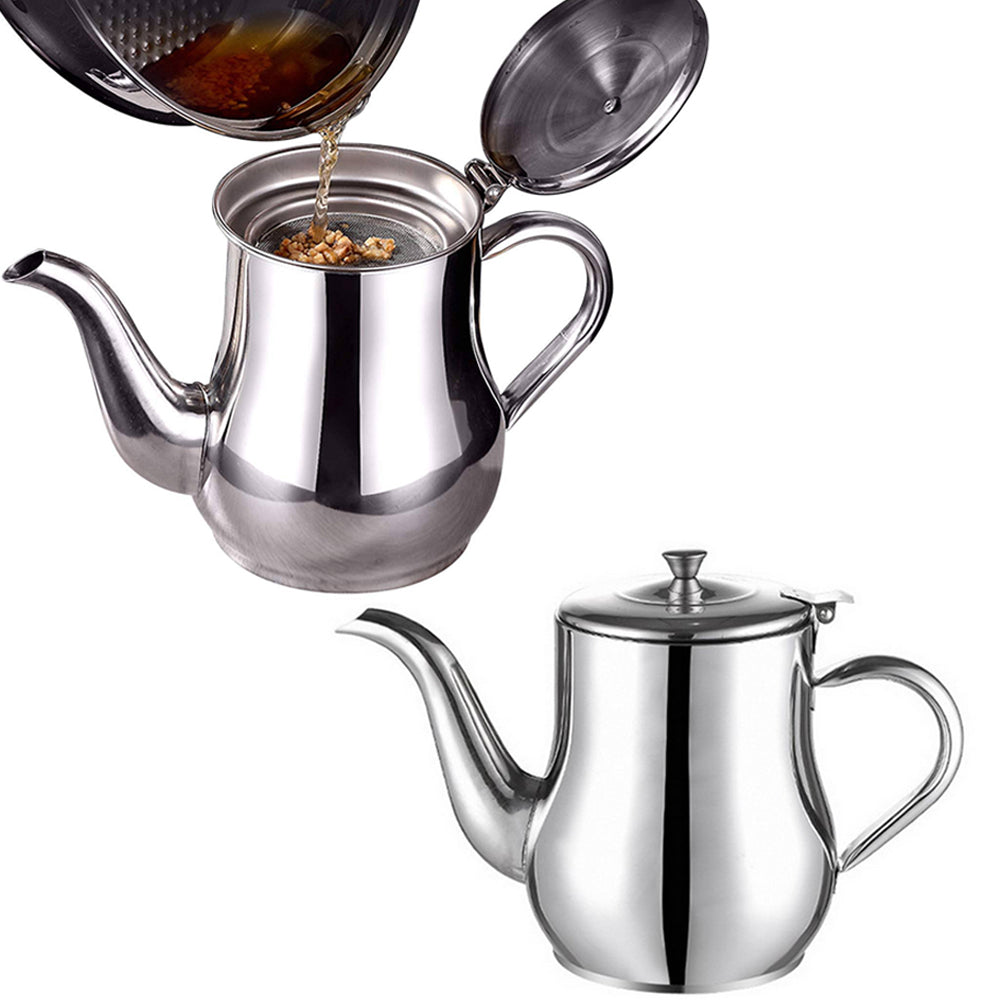 2 X 24oz Kitchen Stainless Steel Heat Resistant Oil Filter Pot Oil Dispenser
