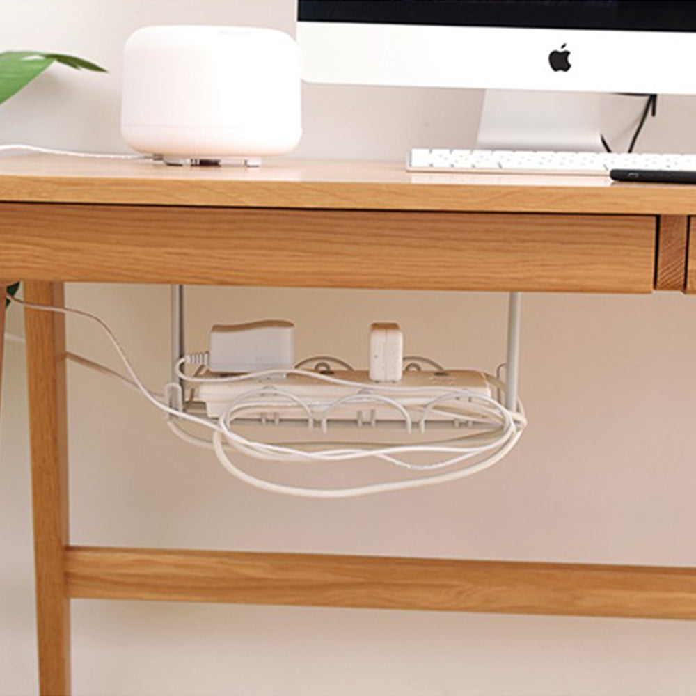 2X Under Desk Cable Management Tray White