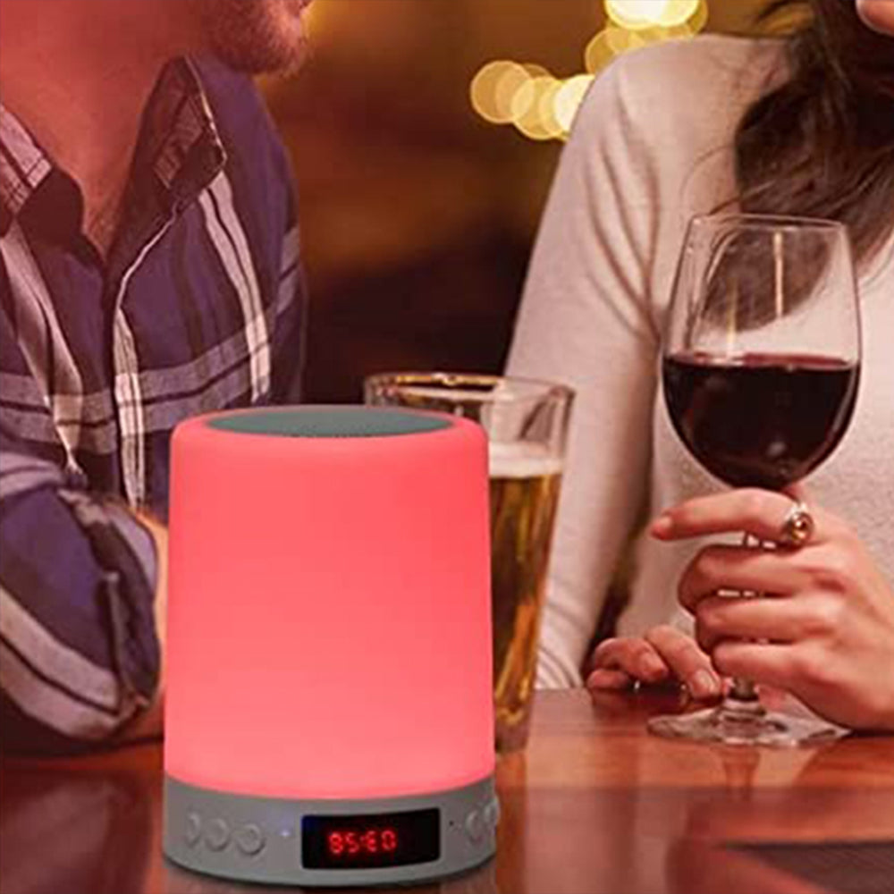 2 X Rechargeable Wake up Alarm Clock LED Touch Sleeping Lamp