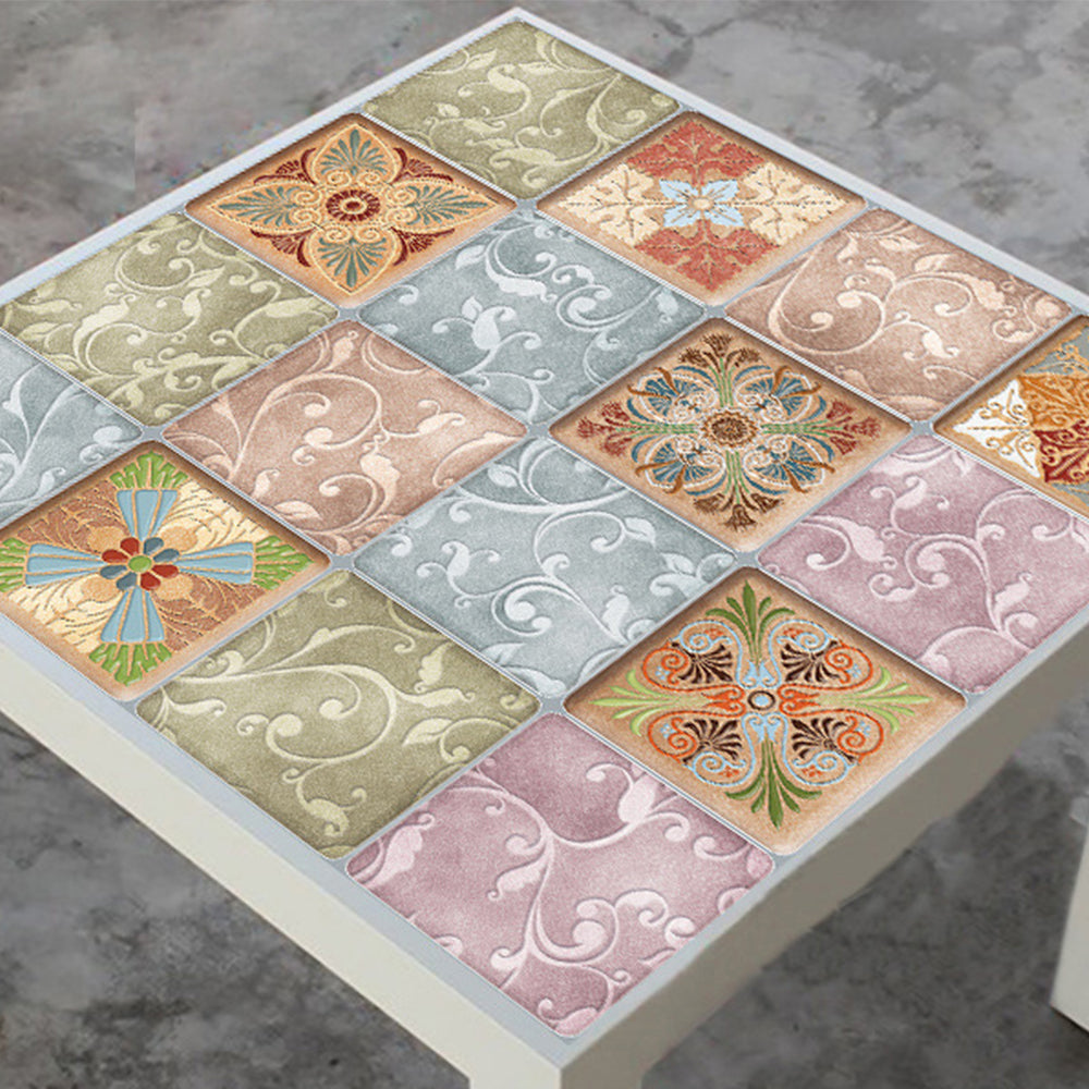 16Pcs Self Adhesive Thickened Decor Tile Stickes