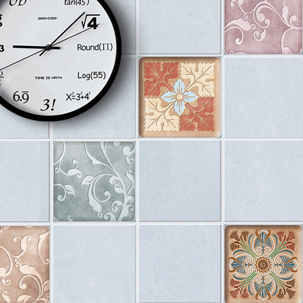 16Pcs Self Adhesive Thickened Decor Tile Stickes