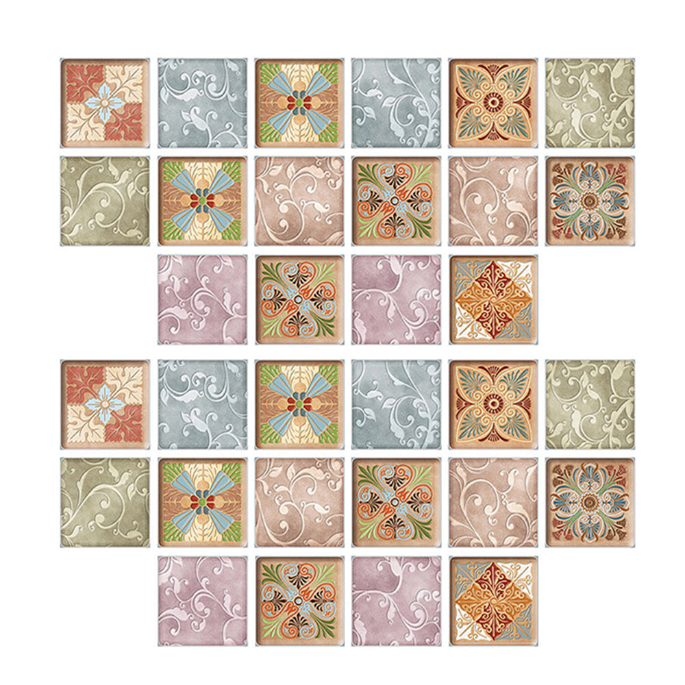 32Pcs Self Adhesive Thickened Decor Tile Stickes