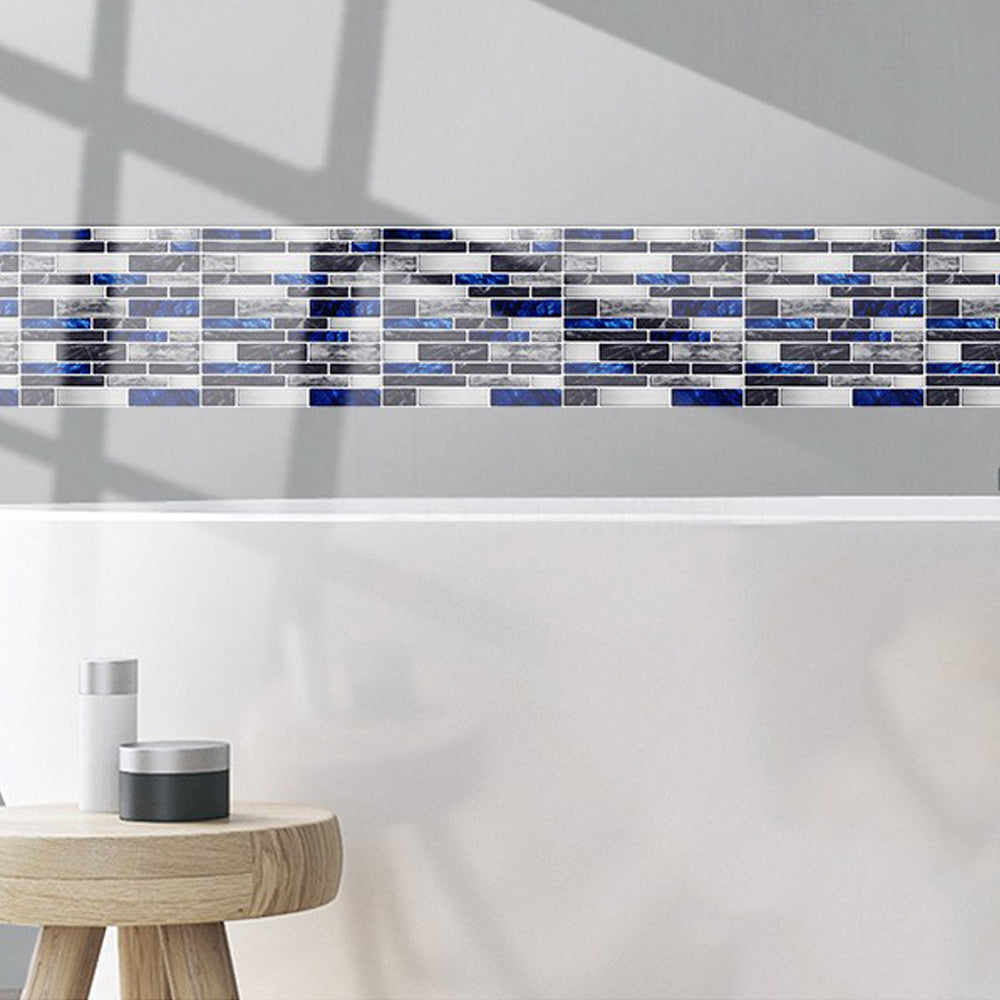 20 X Self Adhesive Imitation Marbling Tile Stickers Blue