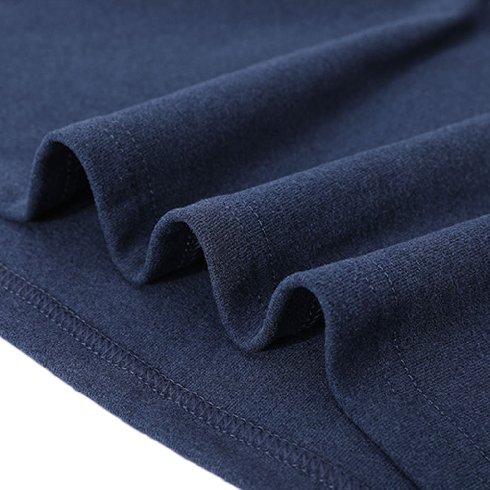 Men Thermal Underwear Shirt Leggings Winter Warm Top Bottom Set Blue