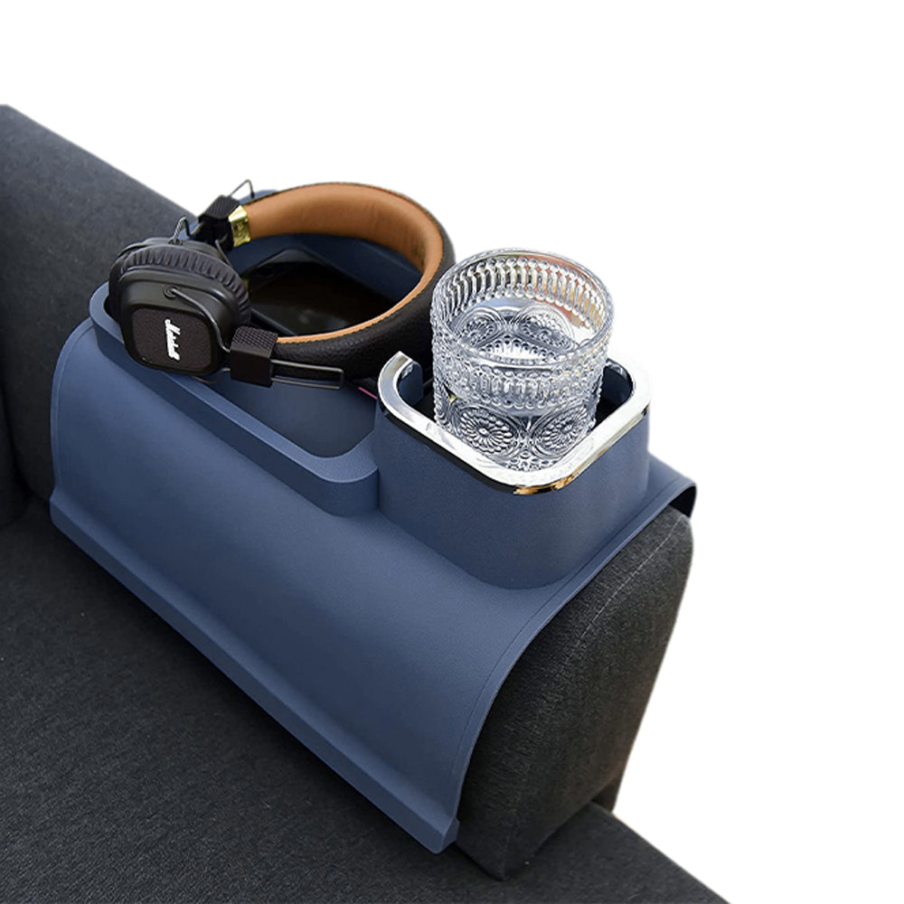 Sofa Arm Tray Couch Cup Holder Sofa Armrest Tray Blue