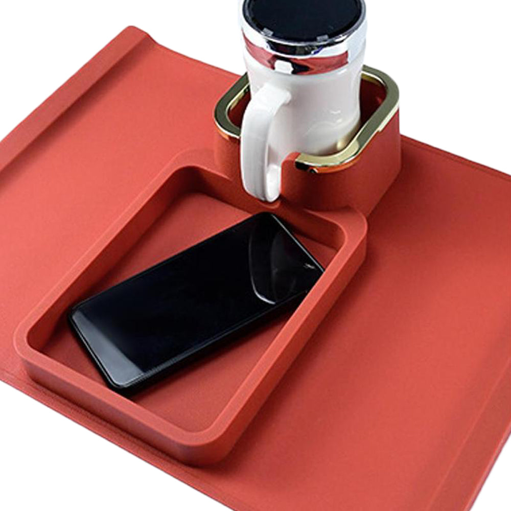 Sofa Arm Tray Couch Cup Holder Sofa Armrest Tray Red