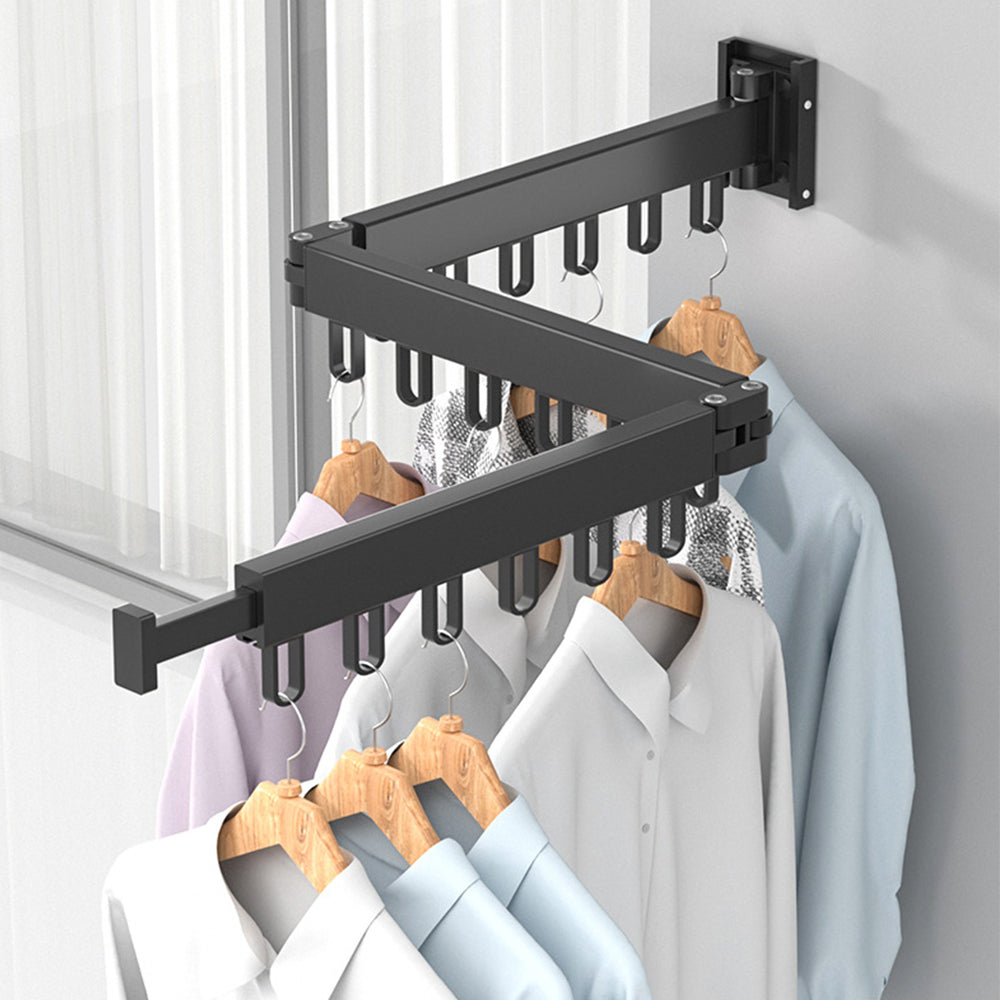 Wall Mounted Folding Clothes Drying Rack Hanger Large Size
