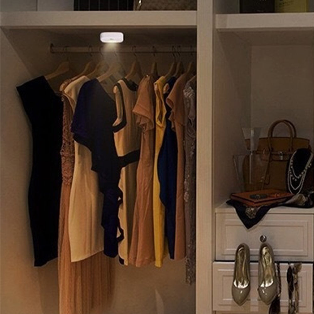 2 X LED Motion Sensor Light Wardrobe Under Cabinet Light Stair Lamp Warm White