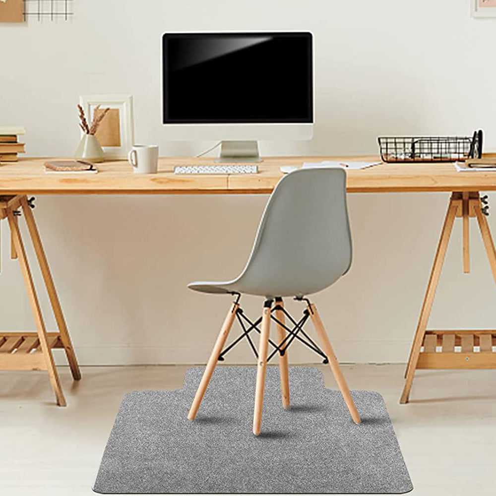 2 X Chair Mat Carpet Anti Slip Floor Protector Home Office Floor Mat Grey