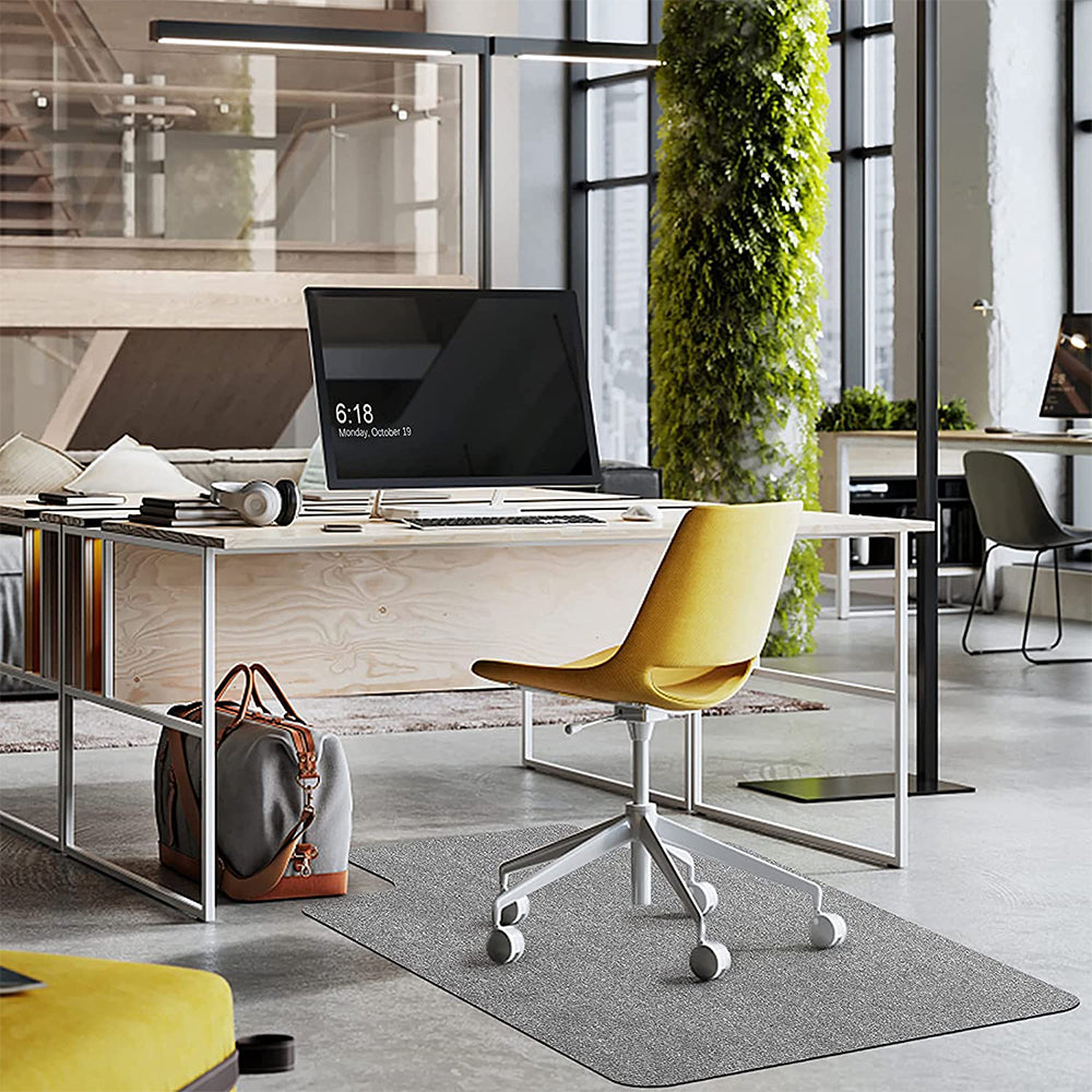 2 X Chair Mat Carpet Anti Slip Floor Protector Home Office Floor Mat Grey