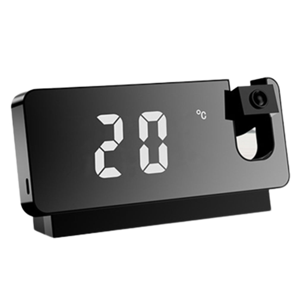 Digital Projection Alarm Clock Black