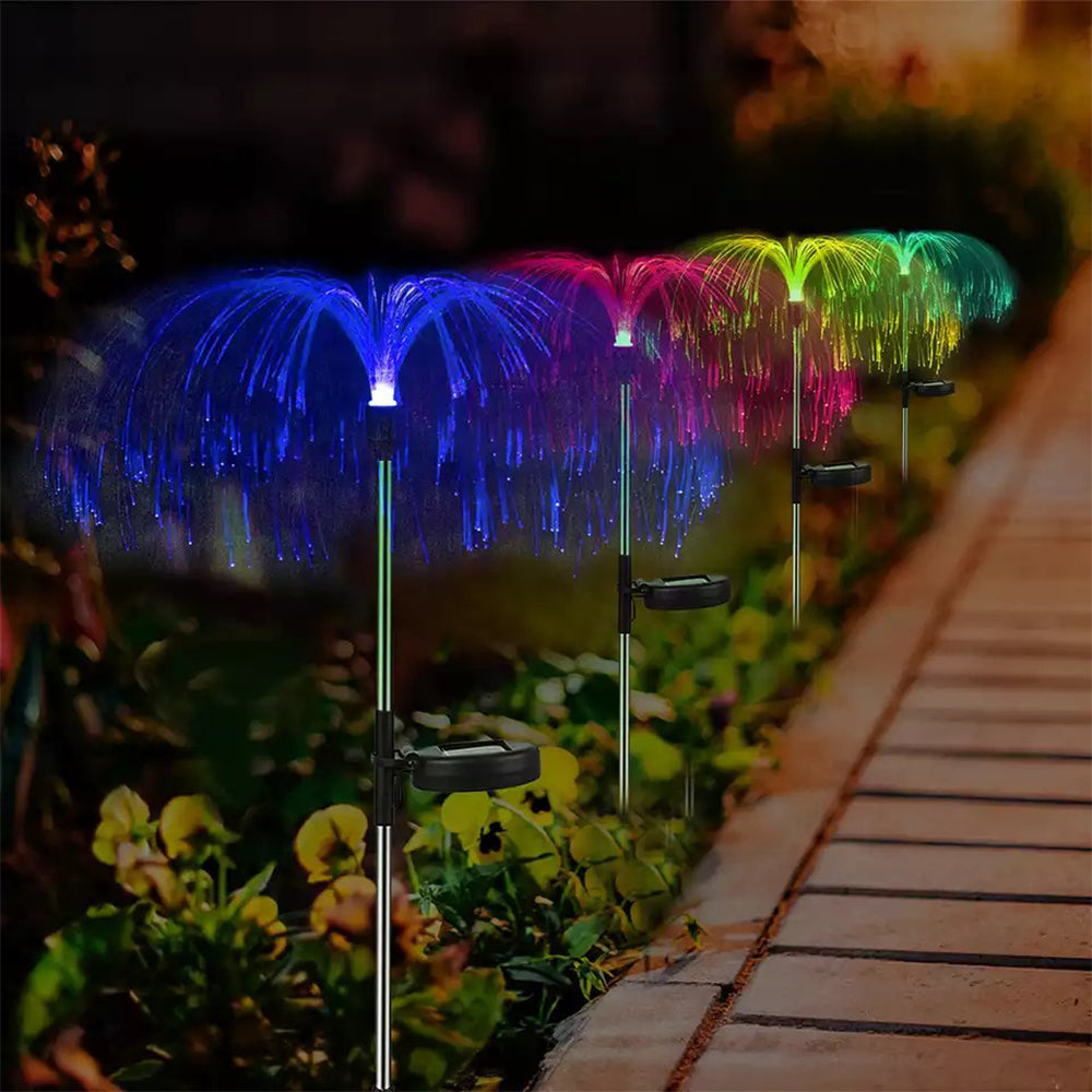 2Pcs Solar Powered Jellyfish Light