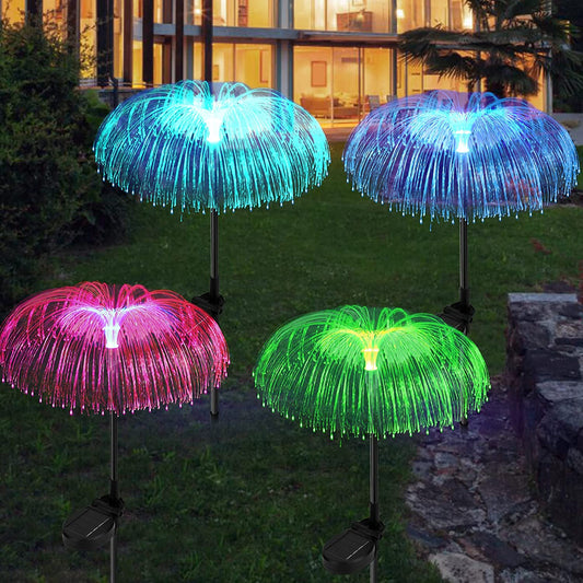 4Pcs Solar Powered Jellyfish Light