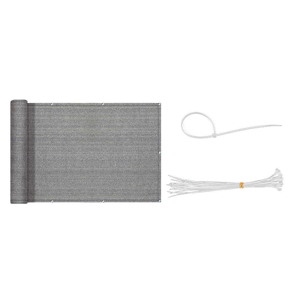 90x500cm Grey Balcony Screen Outdoor Privacy Screen