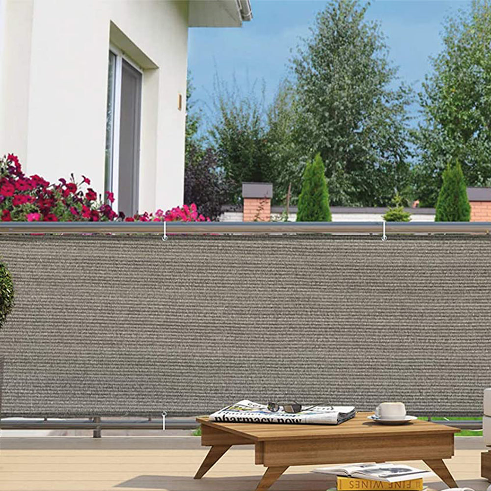 90x500cm Grey Balcony Screen Outdoor Privacy Screen