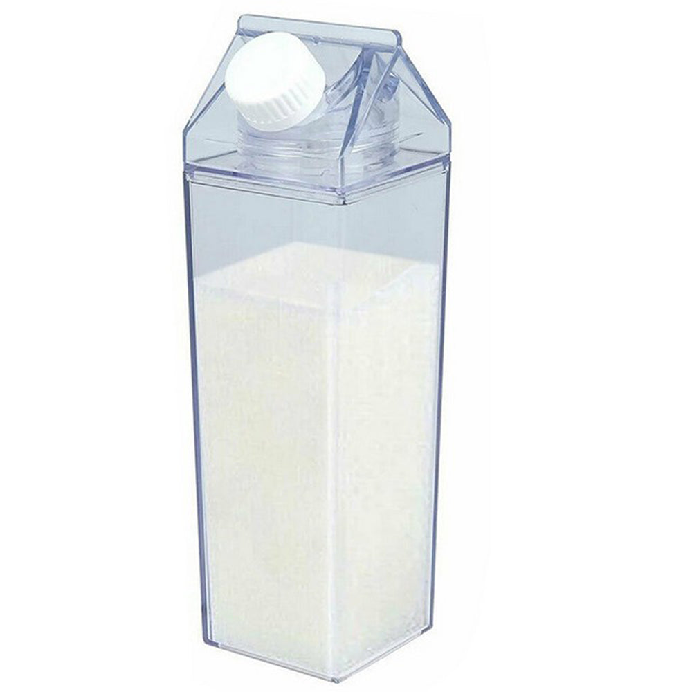 500ML Plastic Clear Milk Carton Water Bottle