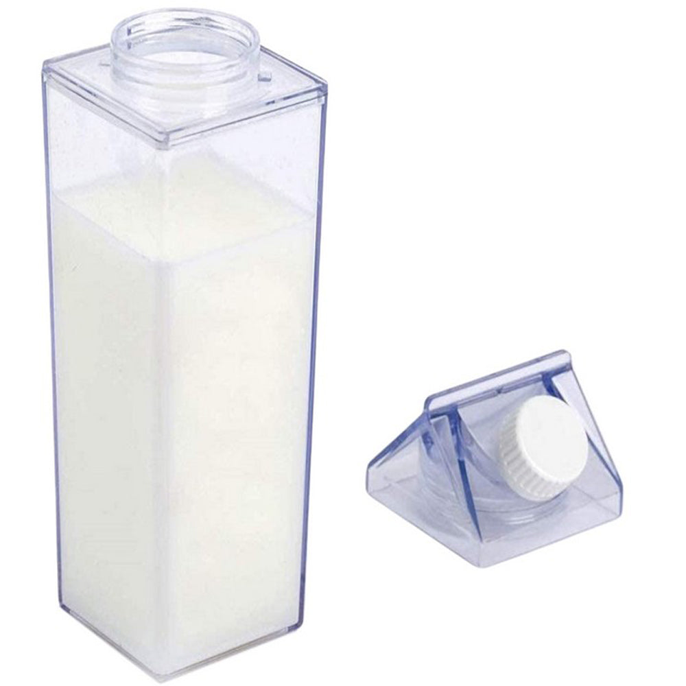 500ML Plastic Clear Milk Carton Water Bottle