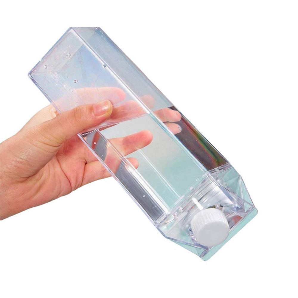 500ML Plastic Clear Milk Carton Water Bottle