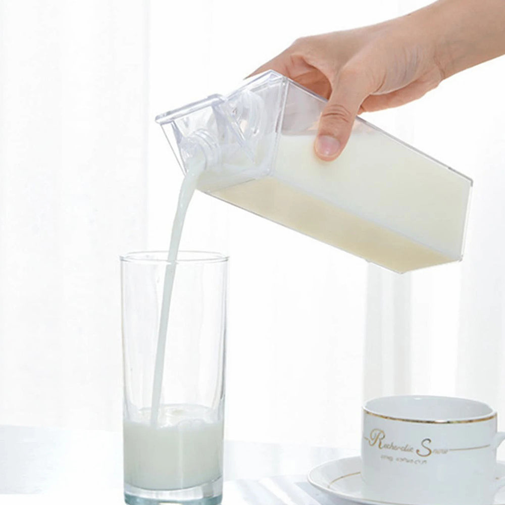 500ML Plastic Clear Milk Carton Water Bottle