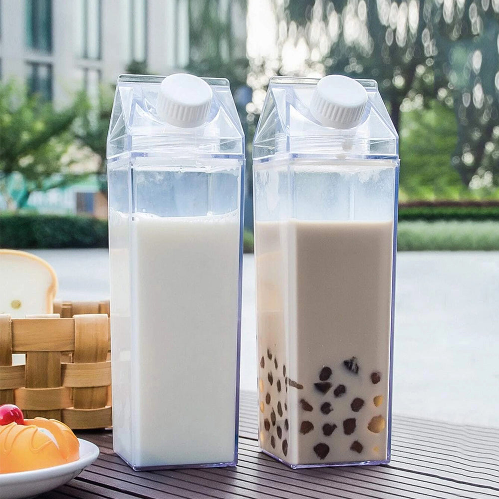500ML Plastic Clear Milk Carton Water Bottle